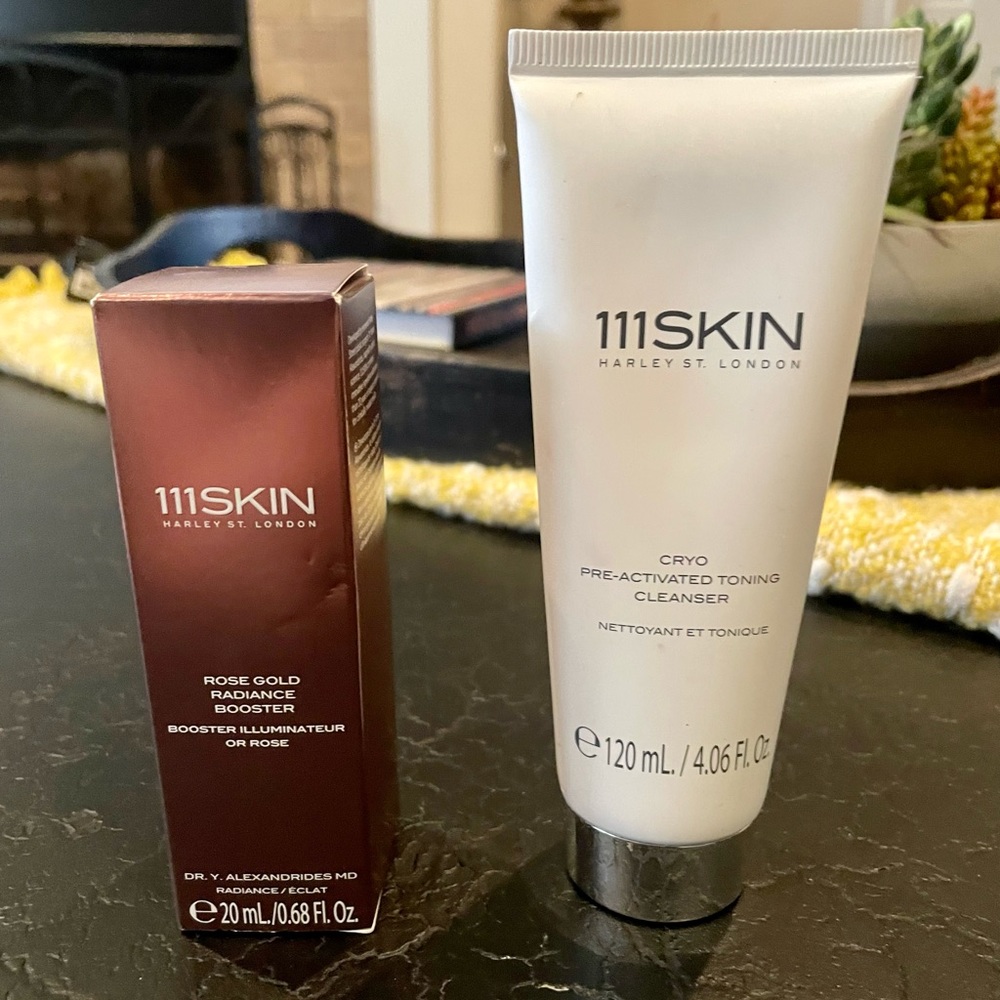111Skin Rose Gold Radiance Booster and Cryo Pre-activated Toning Cleanser